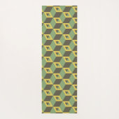 groene 3d-kwadraten yogamat (Achterkant)
