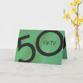 Groene 50 decennium kaart (Gele Bloem)