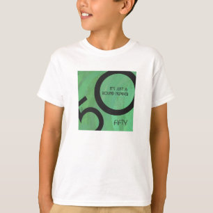 Groene 50 decennium t-shirt