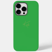 Groene, aangepaste naam van iPhone Case Script (Achterkant)