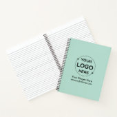 Groene aangepaste zakelijke Logo Notitieboek (Binnen)