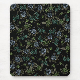 Groene aardbloemen muismat