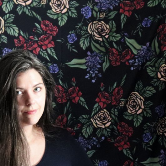 Groene aardbloemen wandkleed