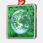 Groene Aarde - ecologisch bewustzijn Metalen Ornament (Links)
