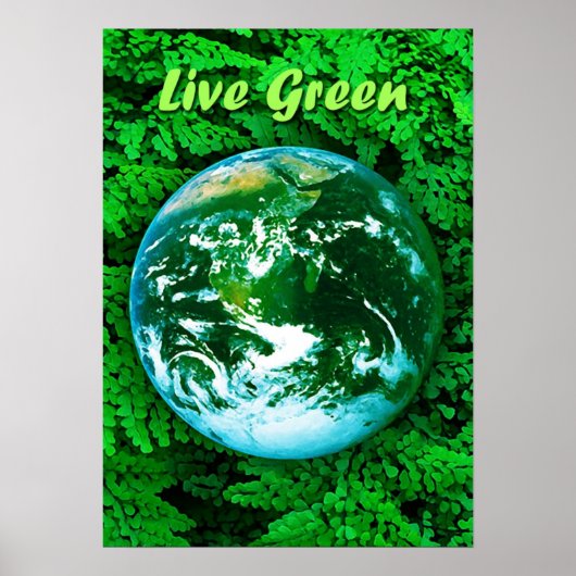 Groene Aarde - ecologisch bewustzijn Poster (Voorkant)