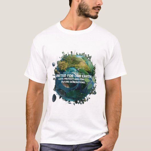 Groene Aarde, heldere toekomst T-shirt (Voorkant)