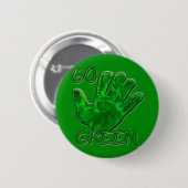 groene aarde ronde button 5,7 cm (Voorkant /achterkant)