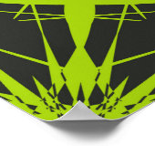 Groene abstracte achtergrond. Mode graphics.abstra Poster (Hoek)