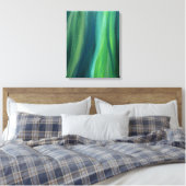 Groene Abstracte Art Canvas Print (Insitu (Slaapkamer))