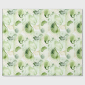 Groene Abstracte Avocado Cadeaupapier (Vlak)