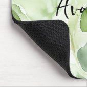 Groene Abstracte Avocado Muismat (Hoek)
