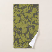 Groene abstracte badhanddoekset bad handdoek (Handdoek)
