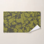 Groene abstracte badhanddoekset bad handdoek (Handdoek)