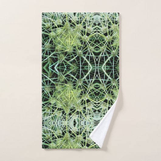 Groene Abstracte Cactus Patroon Badhanddoeken Bad Handdoek (Handdoek)