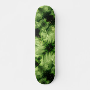 Groene abstracte draaikolk skateboard