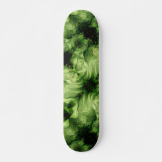 Groene abstracte draaikolk skateboard