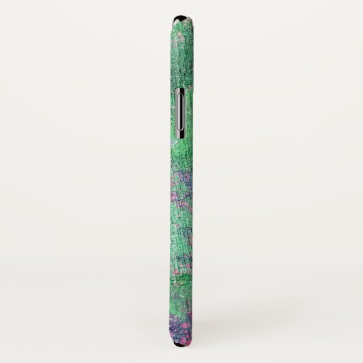 groene abstracte krijt Case-Mate iPhone case (Achterkant / rechts)