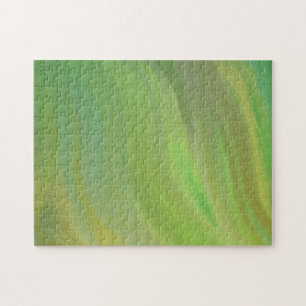 Groene Abstracte Kwaststreken Verlopen Ombre Legpuzzel