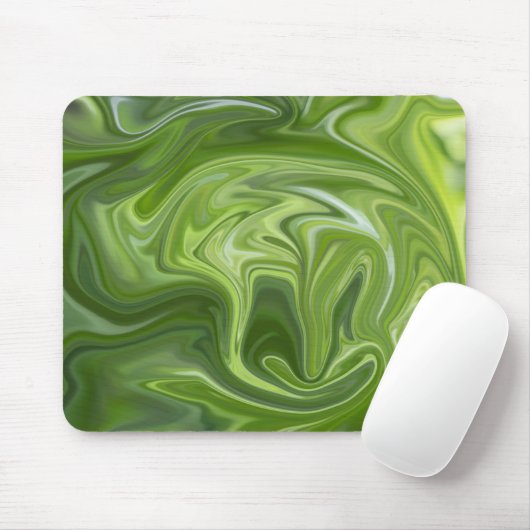 Groene abstracte mousepad muismat (Met muis)
