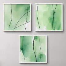 groene abstracte prints