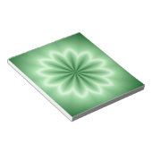 Groene Abstracte Ster Notitieblok (Schuin)