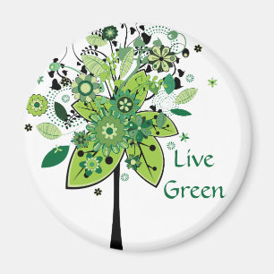 Groene Abstracte structuur Magneet