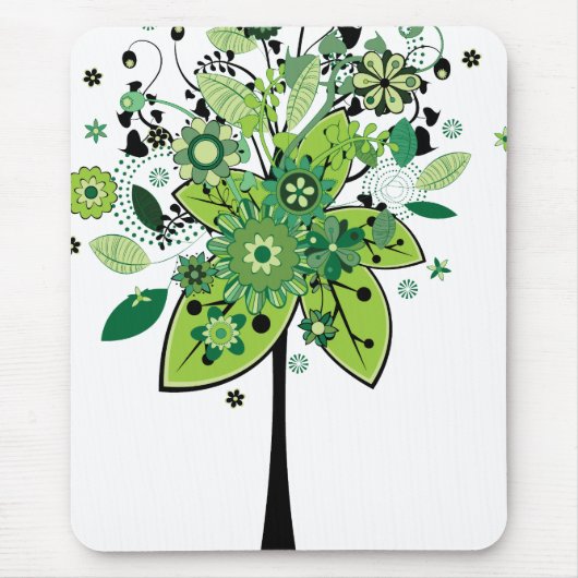 Groene Abstracte structuur Muismat (Voorkant)