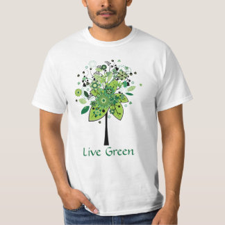 Groene Abstracte structuur T-shirt