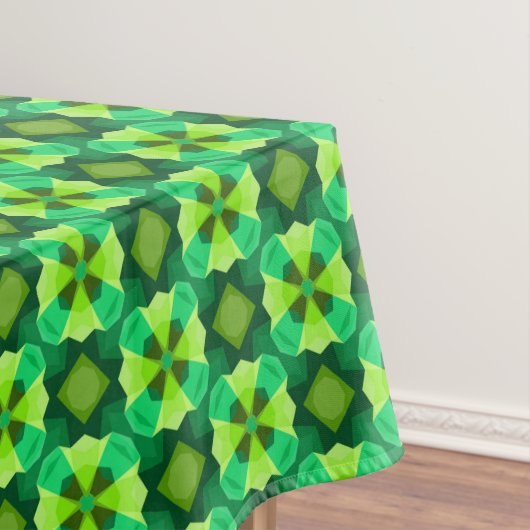 Groene abstracte tafelkleed (Voorbeeld)