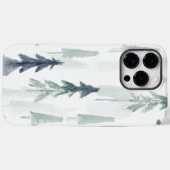 Groene Abstracte waterverf Bos iPhone hoesje (Achterkant (horizontaal))