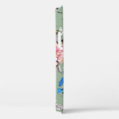 Groene achtergrond Bloemen Waterverf Patroon. Case-Mate iPhone Case (Achterkant / Rechts)