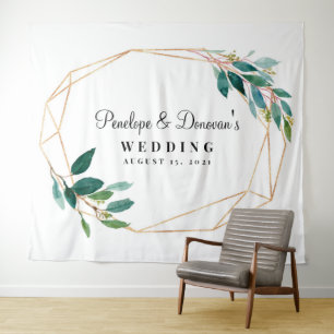 Groene achtergrond, fotoframe, fotohokje prop wandkleed