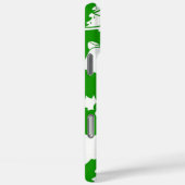 Groene achtergrond met cellen, mistletoe en bomen Case-Mate iPhone case (Achterkant / Rechts)