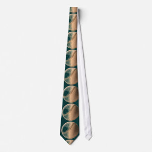 Groene Achtergrond Pop Art Baseball Stropdas