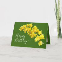 Groene achtergrond van gele orchid Flower Cluster