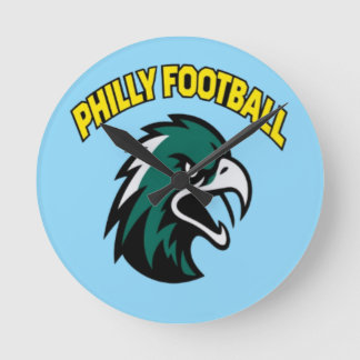 Groene Adelaar Mascotte Philly Voetbal Fan Kleding Ronde Klok