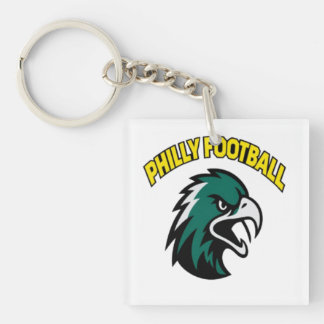Groene Adelaar Mascotte Philly Voetbal Fan Kleding Sleutelhanger