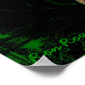 Groene afdrukweergave poster (Hoek)