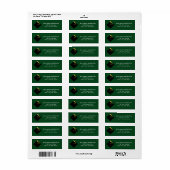 Groene Afstuderen Return Address Labels (Full Sheet)