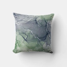 Groene alcoholinkt kussen