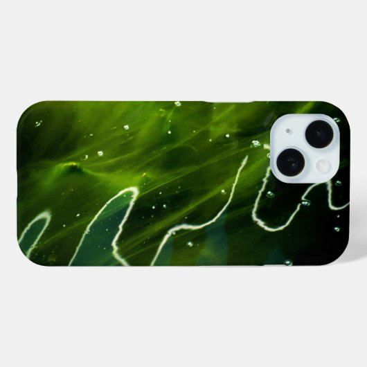 Groene algen en water iphcna Case-Mate iPhone case (Achterkant (horizontaal))