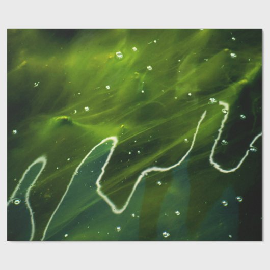 Groene algen en water wpcnm cadeaupapier (Vlak)