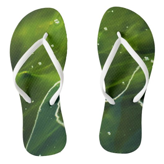 Groene algen en waterstof teenslippers (Voetbed)