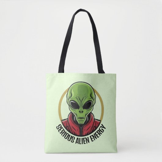 Groene Alien Draagtas (Voorkant)