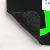 Groene Alien: "I Love Earth" Muismat (Hoek)