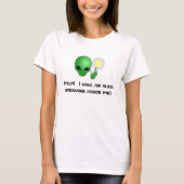 Groene Alien-moederschap T-Shirt (Voorkant)