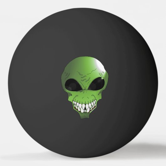 Groene Alien One Star Ping Ball (Voorkant)