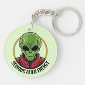 Groene Alien Sleutelhanger (Achterkant)