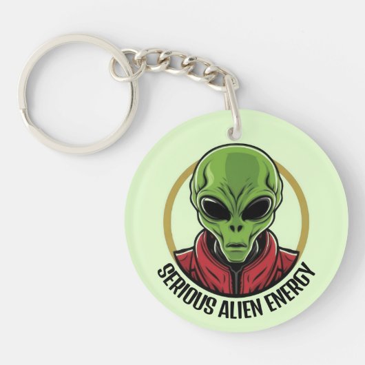 Groene Alien Sleutelhanger (Voorkant)