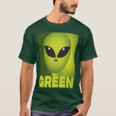 Groene Alien T-shirt (Voorkant)